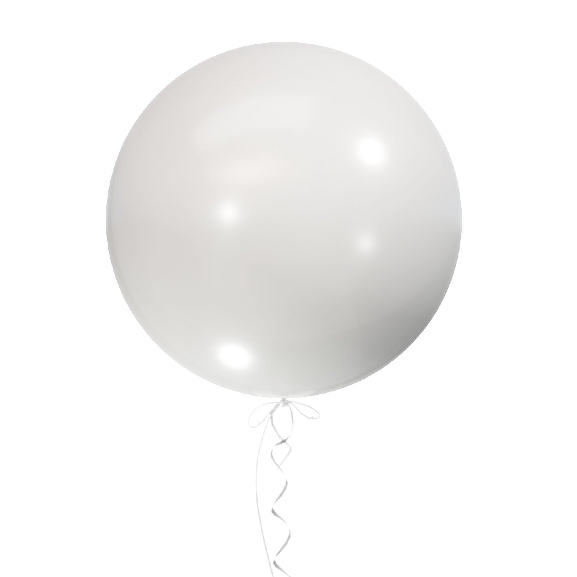 4ct, 24in, Pure White Premium Latex Balloons - Luxaire™